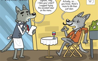 01.06.2026 – science cartoon on wolf diet in Italy