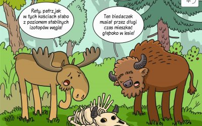 Komiks naukowy o użytkowaniu środowisk i diecie dużych roślinożerców w Europie