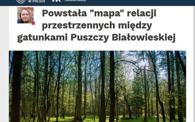 28.11.2019 – Nauka w Polsce o badaniach IBS PAN nad rozmieszczeniem ssaków w Puszczy Białowieskiej
