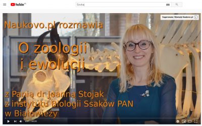 25.08.2020 – Wywiad o zoologii i ewolucji dla Naukovo.pl