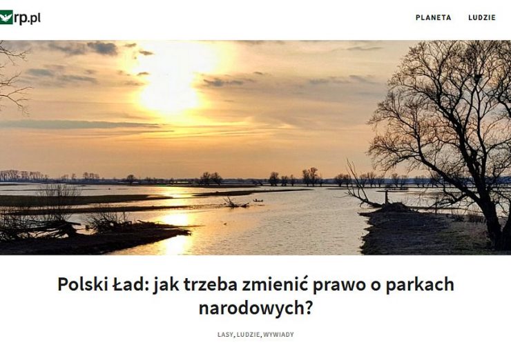 02.06.2021 – Wywiad z Dyrektorem IBS PAN na temat parków narodowych i Polskiego Ładu!