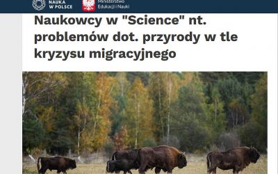 27.11.2021 – Białowiescy naukowcy piszą do Science w sprawie płotu granicznego