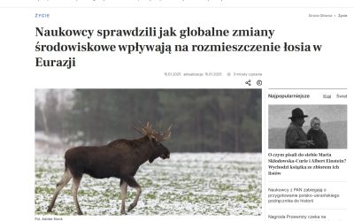 17.01.2025 – Nauka w Polsce o badaniach nad rozmieszczeniem łosia w Eurazji