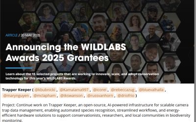 29.05.2025 – Nagroda WILDLABS dla projektu Trapper Keeper!