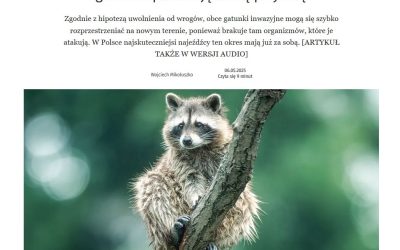 08.05.2025 „Tygodnik Powszechny” o gatunkach inwazyjnych w Polsce