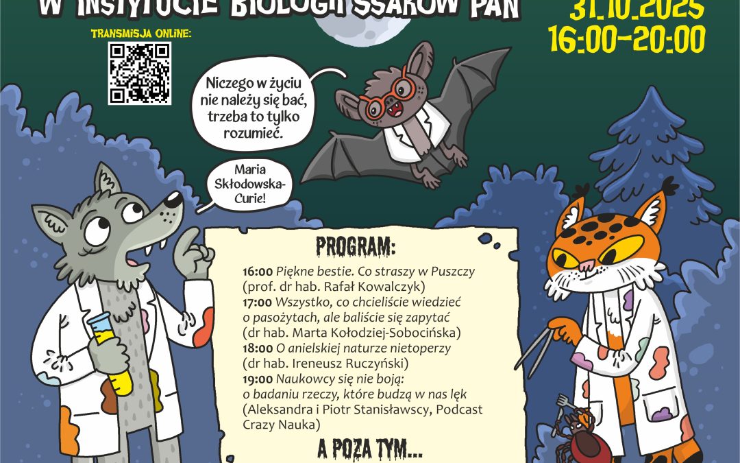 Noc horroru w Instytucie Biologii Ssaków PAN – 31.10.2025