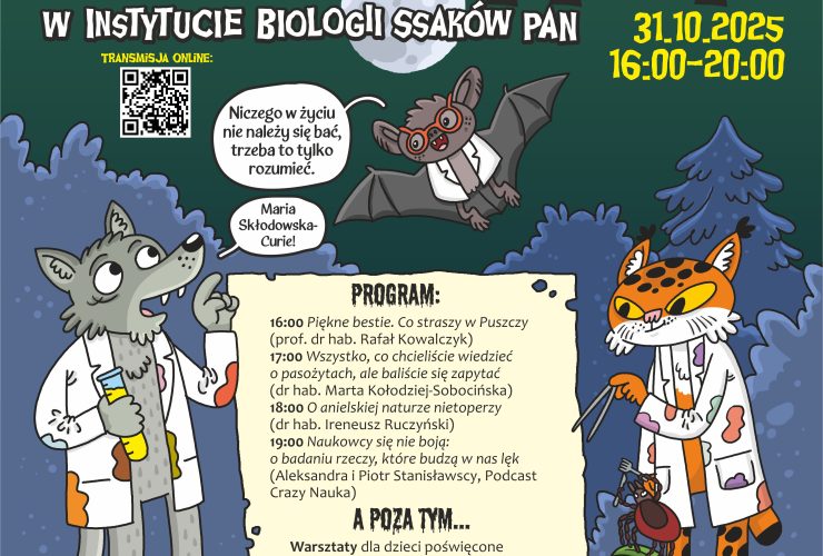 Noc horroru w Instytucie Biologii Ssaków PAN – 31.10.2025
