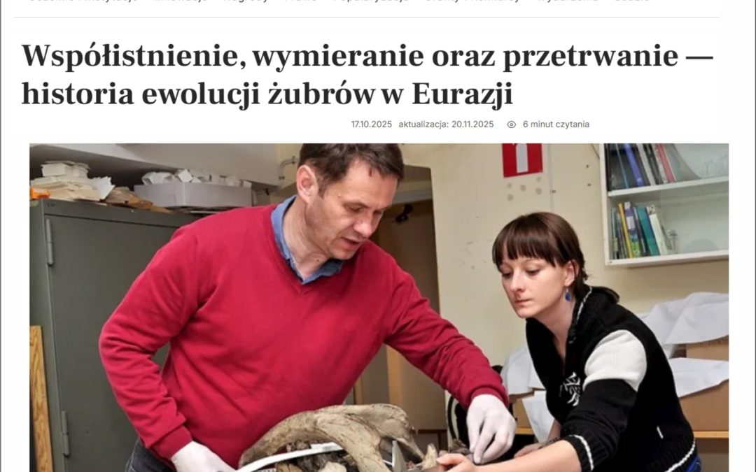 01.12.2025 – Historia ewolucji żubrów w Eurazji