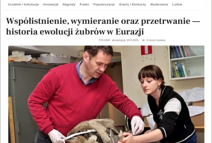 01.12.2025 – Historia ewolucji żubrów w Eurazji