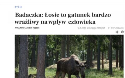 12.10.2026 – Nauka w Polsce o wpływie człowieka na populacje łosi