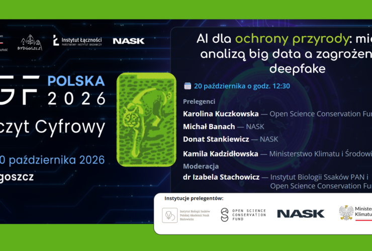 13.10.2026 – zaproszenie na panel „AI dla ochrony przyrody”